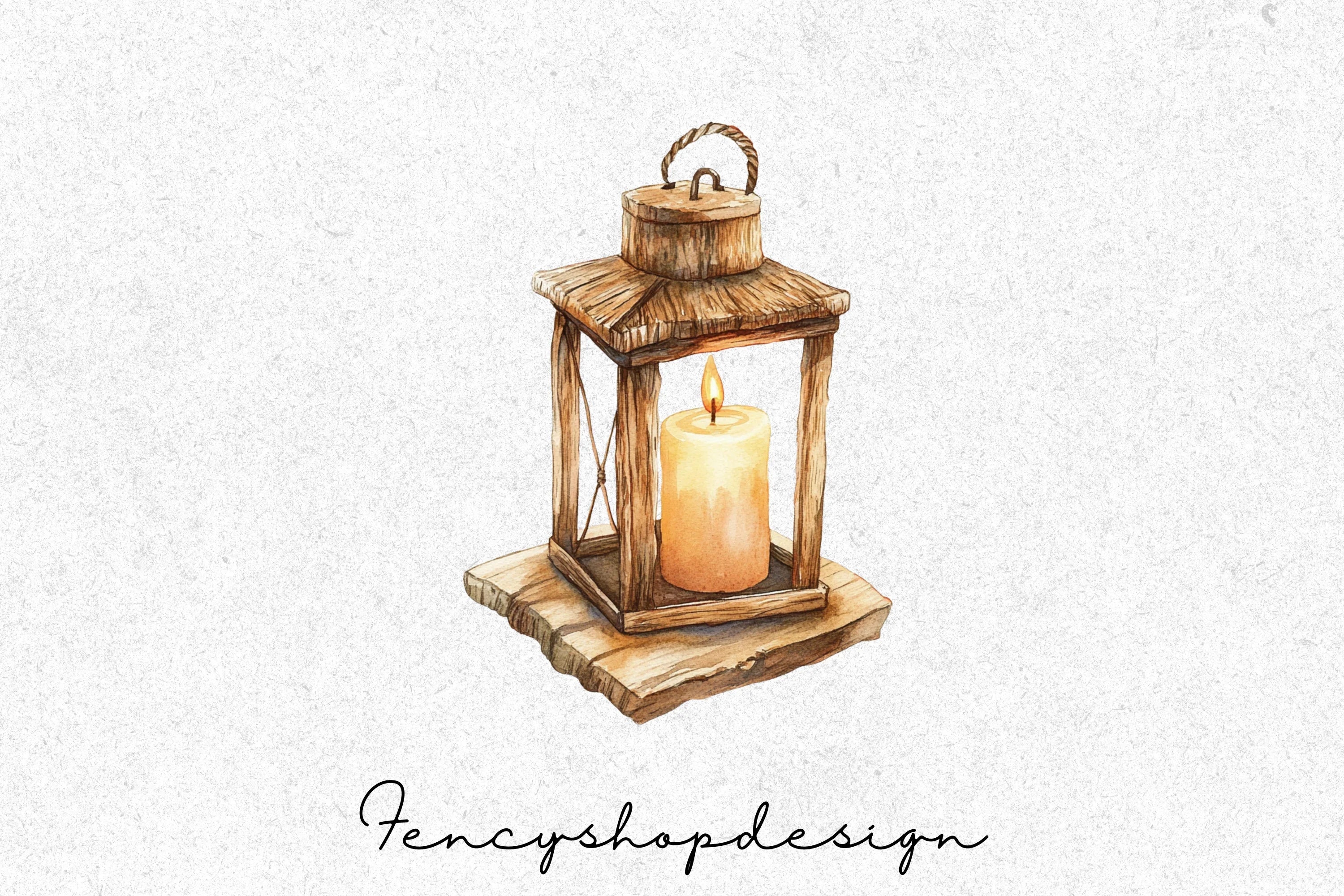 Vintage Lanterns Clipart Bundle