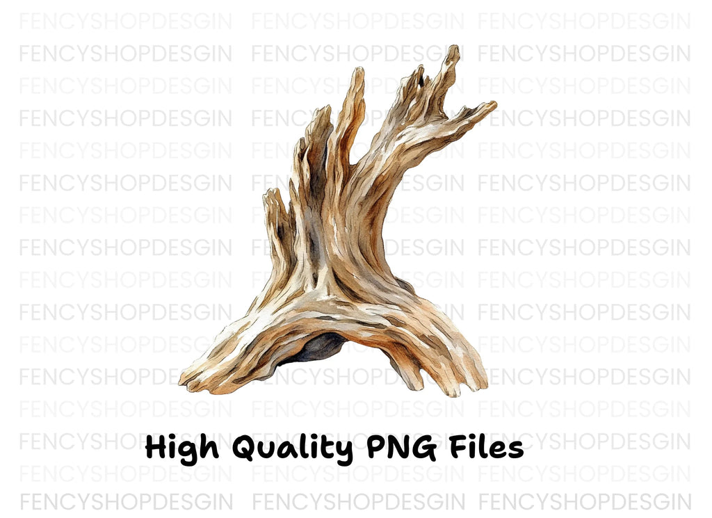 Rustic Driftwood Branch Clipart Bundle