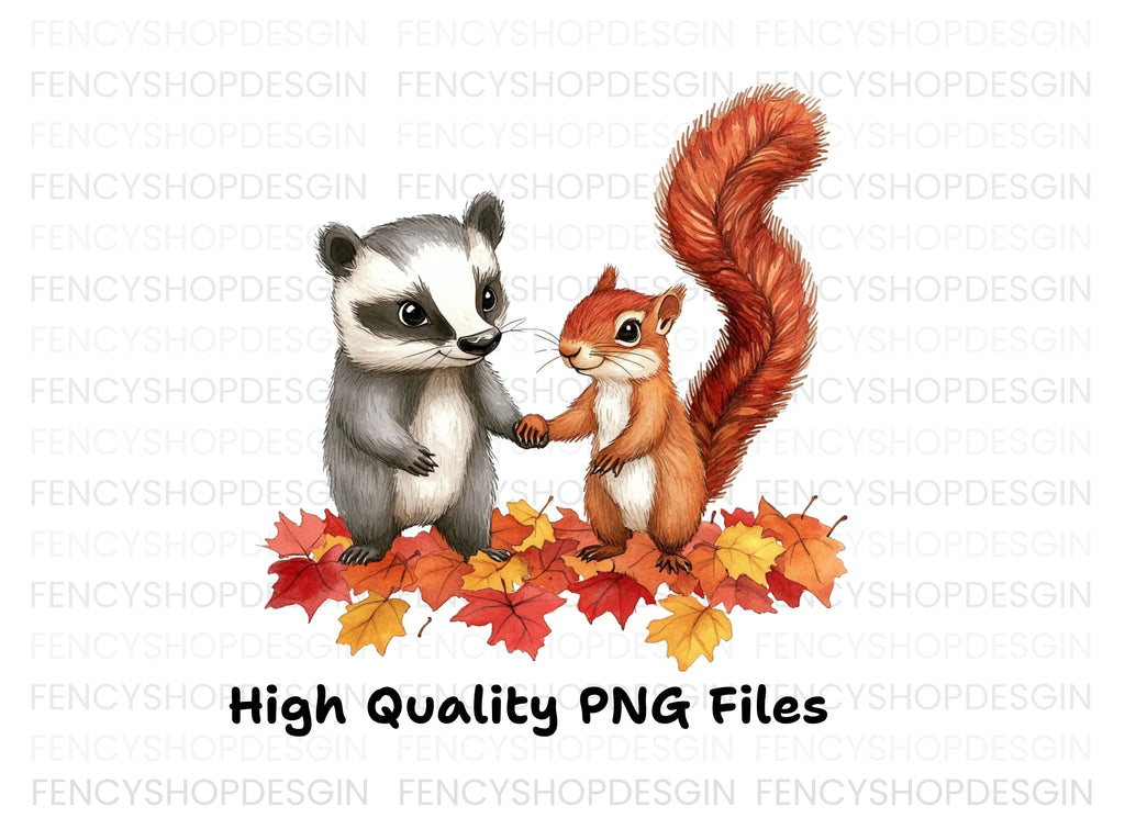 Autumn Forest Friends Clipart Bundle