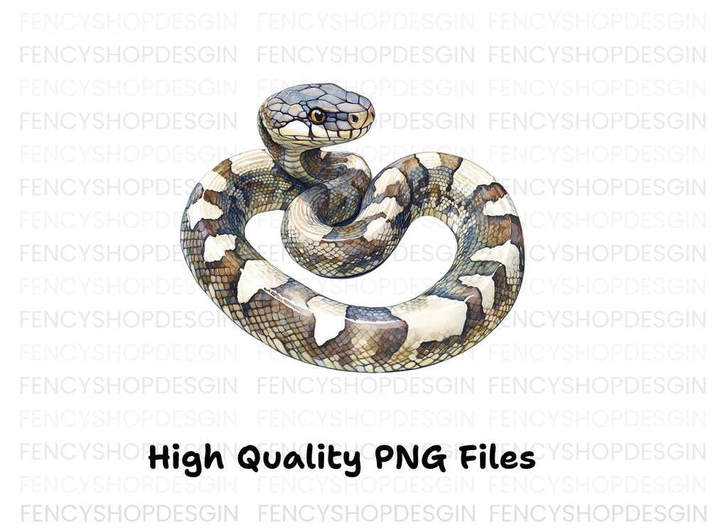 Coiled Snake Clipart Bundle