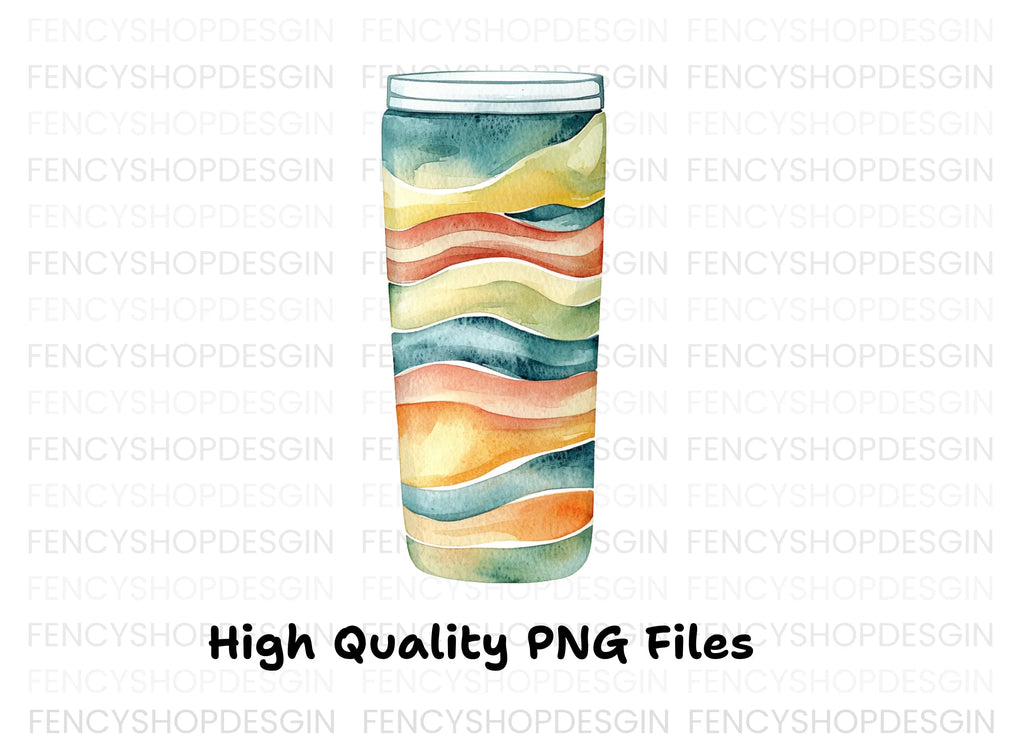 Wavy Tumbler Clipart Bundle
