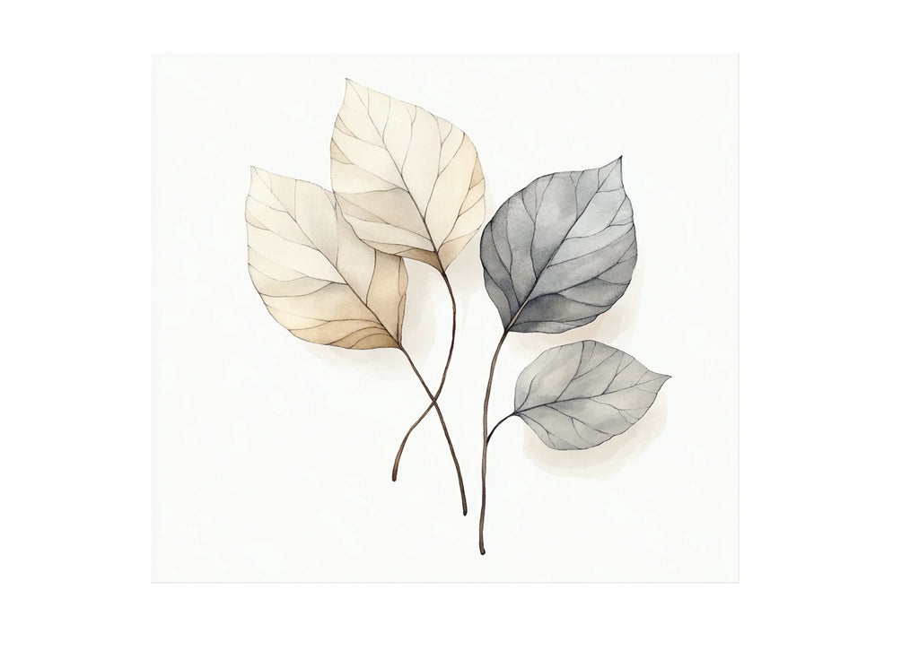 Neutral Leaves Clipart Bundle