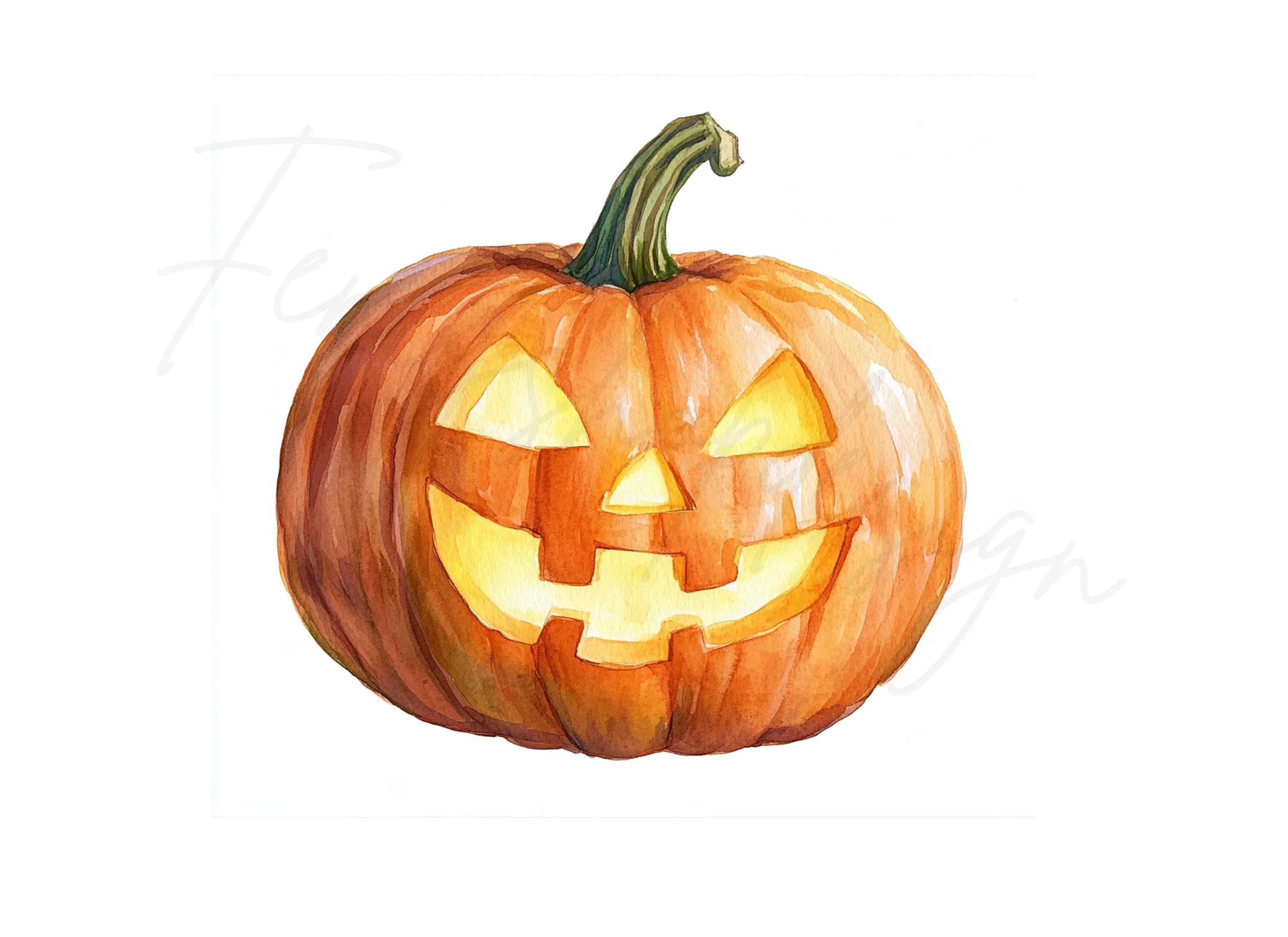 Spooky Halloween Jack-O'-Lanterns Clipart Bundle