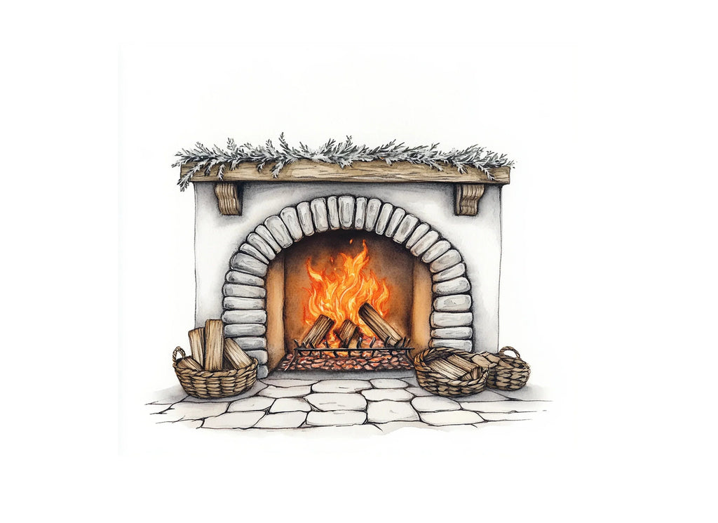 Cozy Fireplace Clipart Bundle