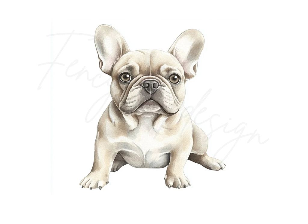French Bulldog Puppies Clipart Bundle