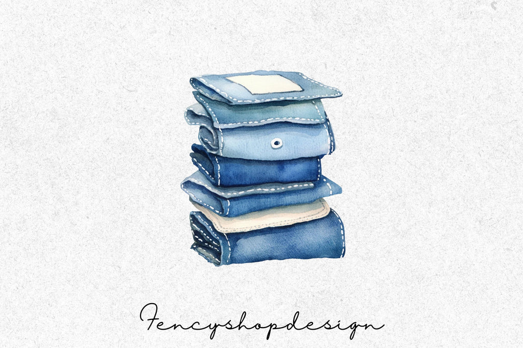 Denim Jeans Clipart Bundle