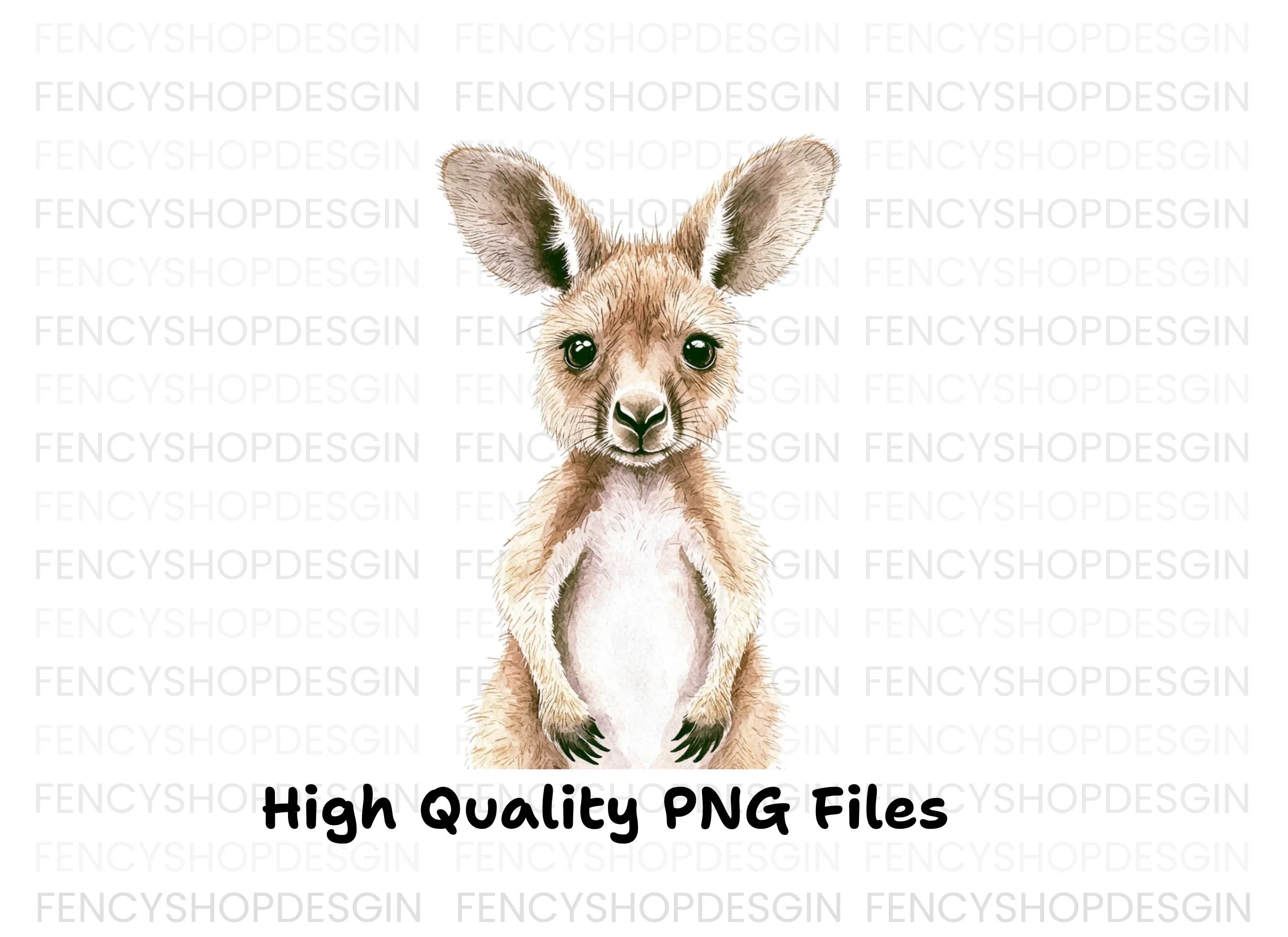 Baby Kangaroo Clipart Bundle