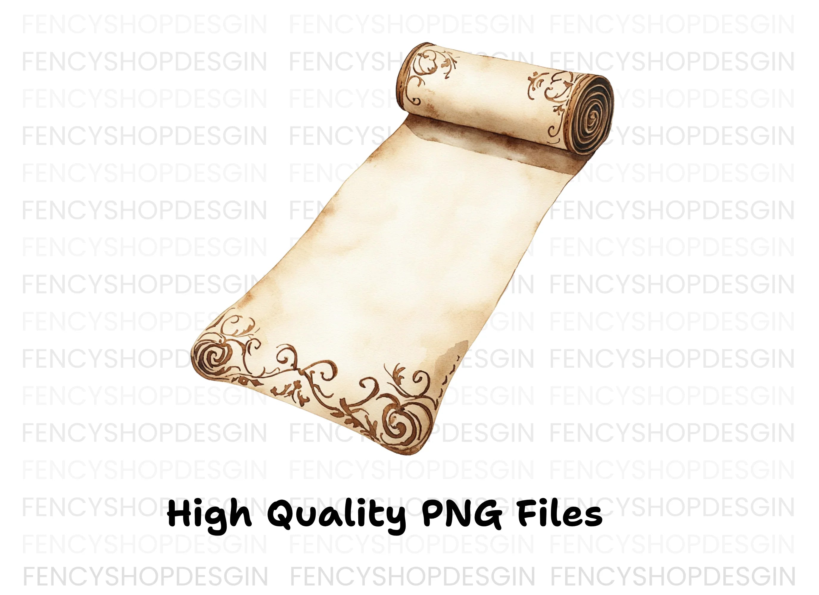 Vintage Scroll Clipart Bundle