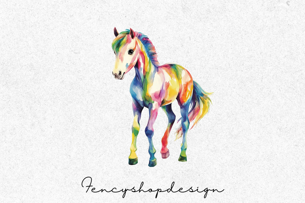 Vibrant Horse Clipart Bundle