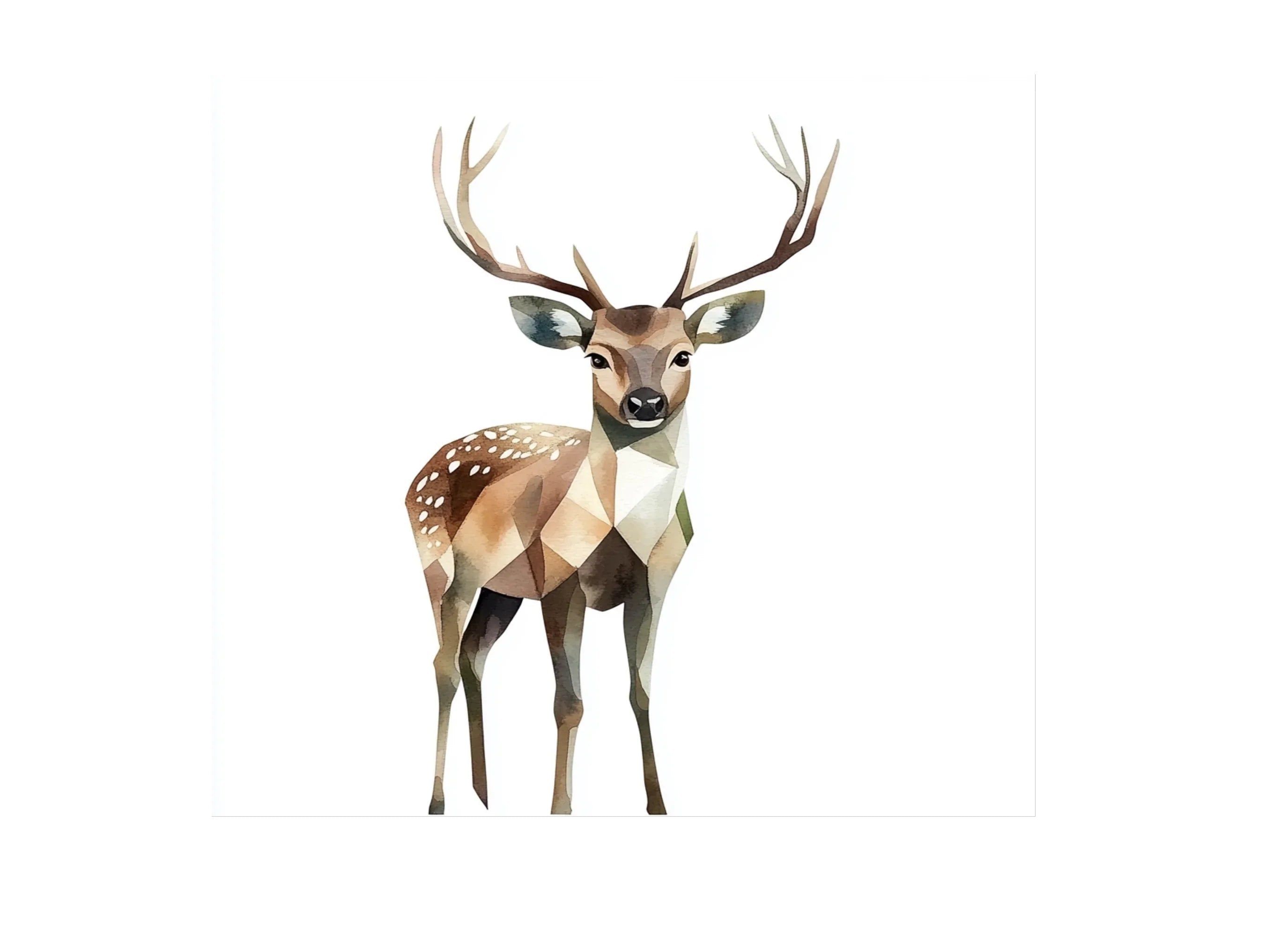 Geometric Deer Clipart Bundle