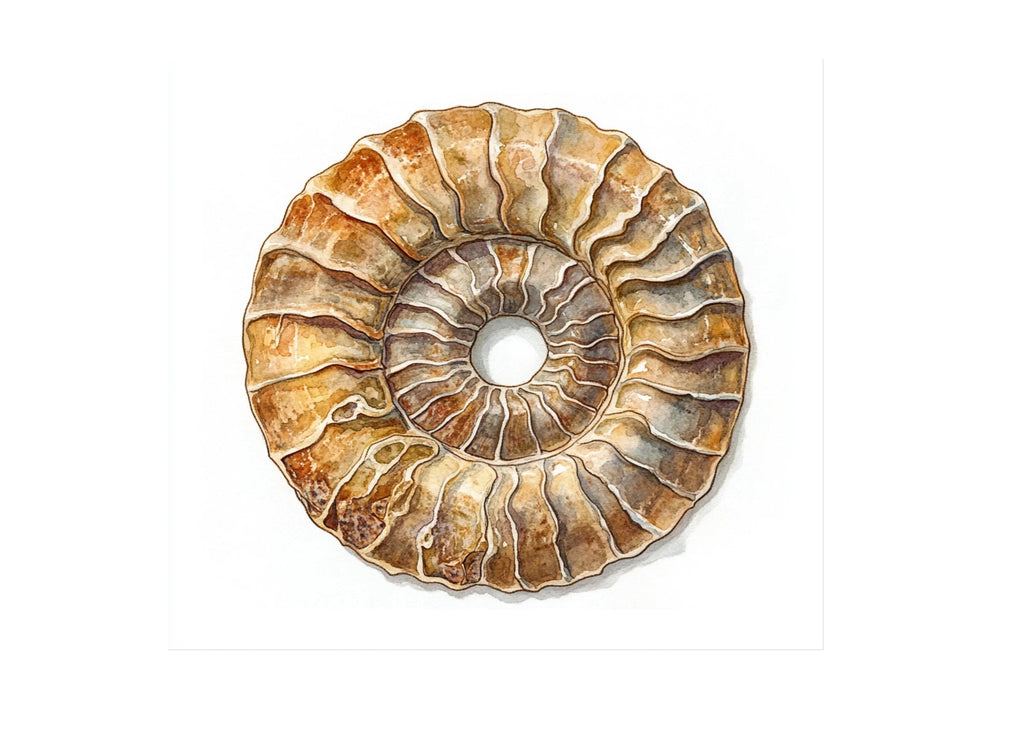 Ammonite Shell Clipart Bundle