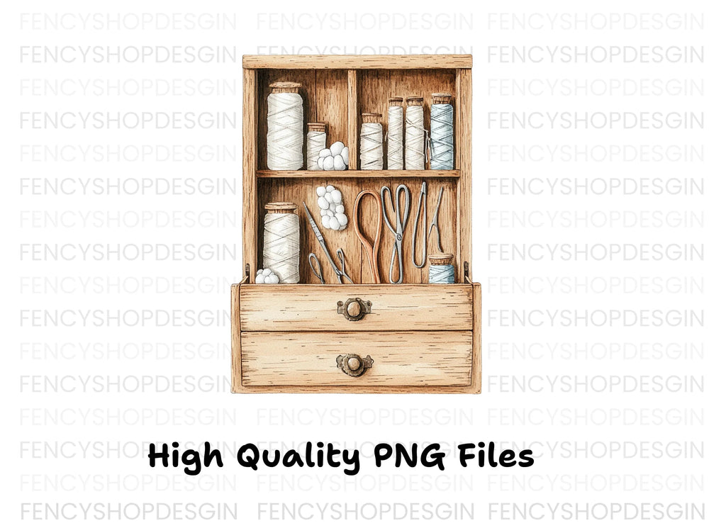Vintage Sewing Clipart Bundle