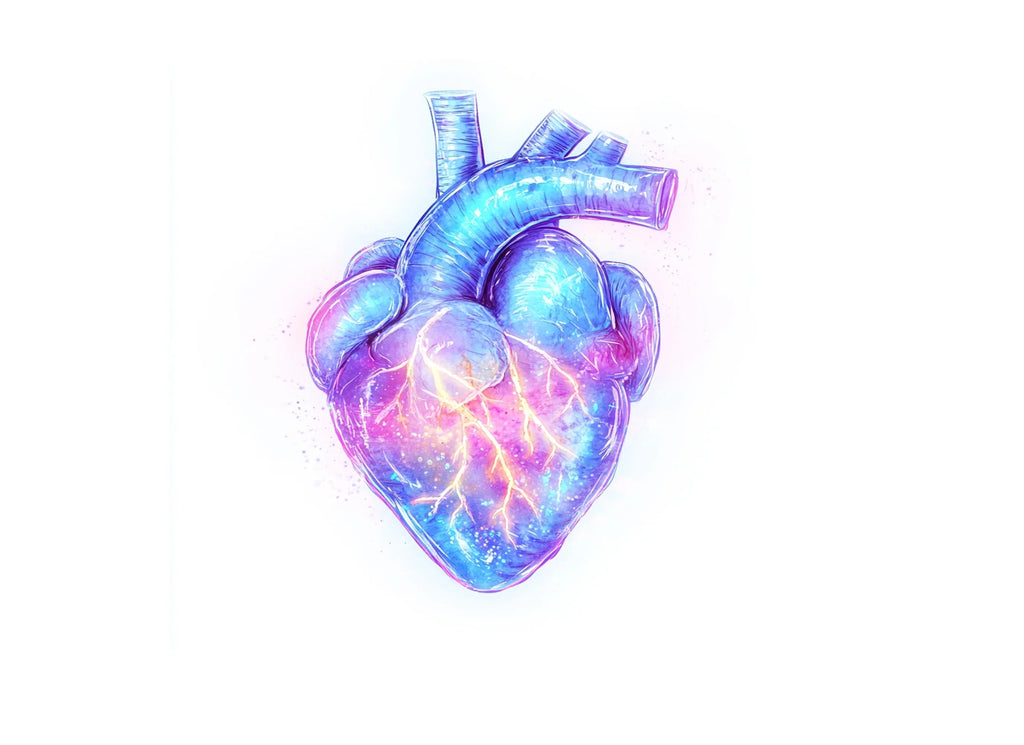 Fantasy Neon Heart Clipart Bundle