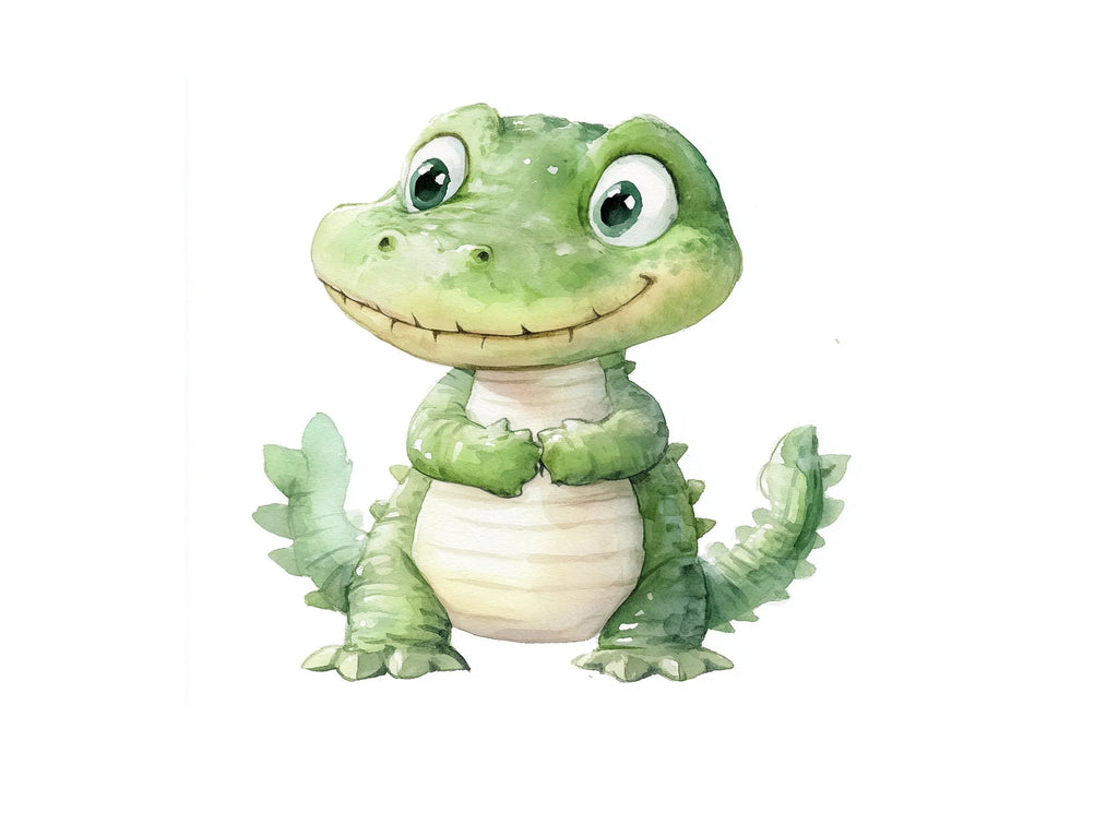 Cute Alligator Clipart Bundle