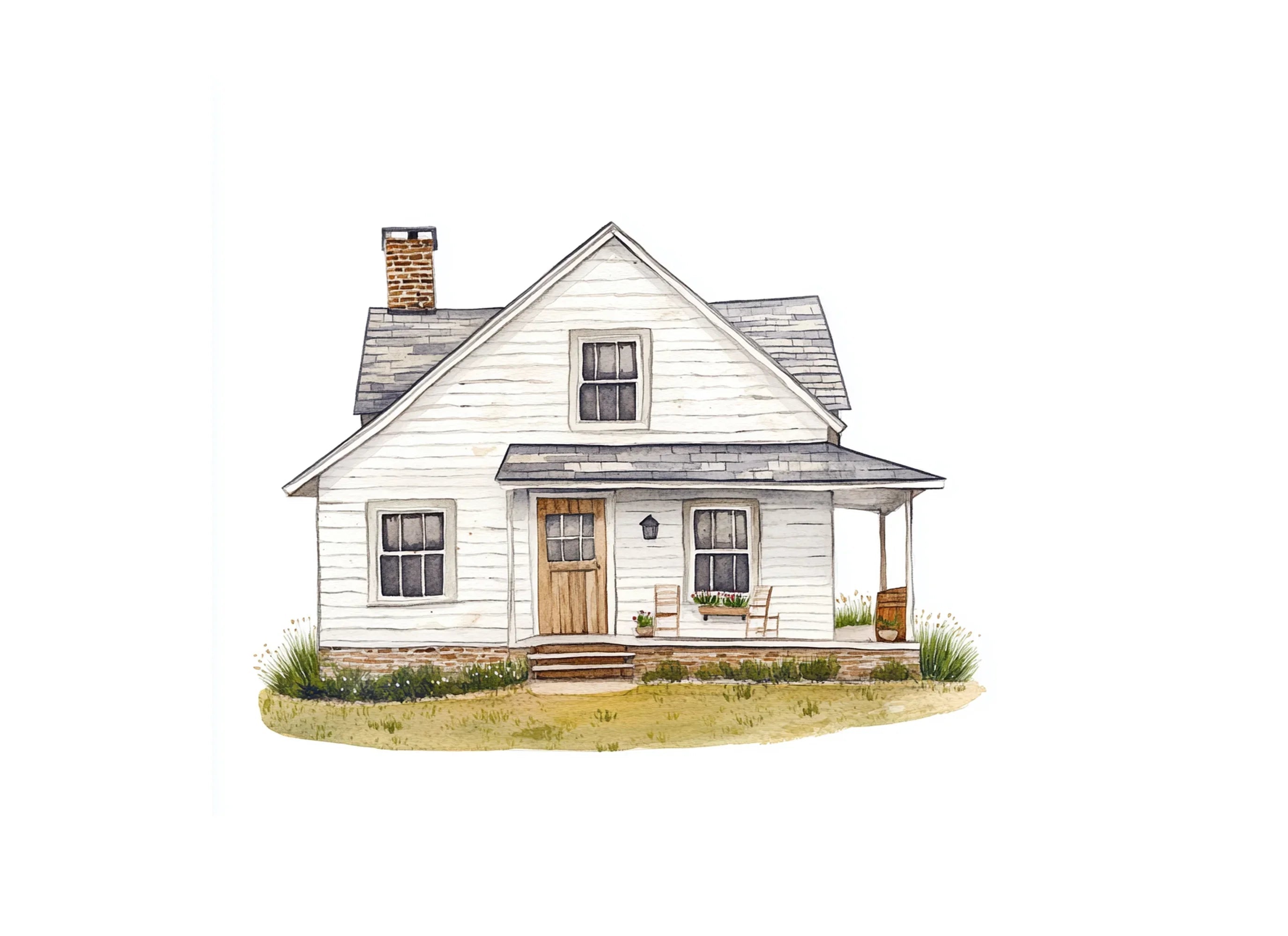 Vintage House Clipart Bundle