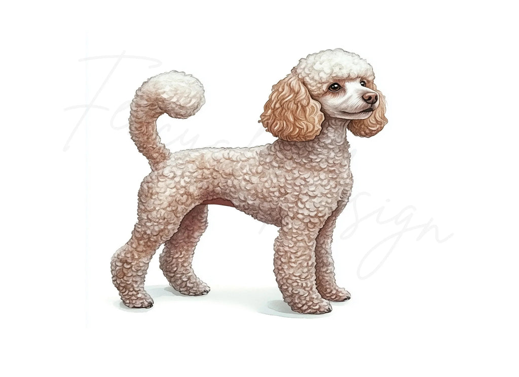 Elegant Poodle Dog Clipart Bundle