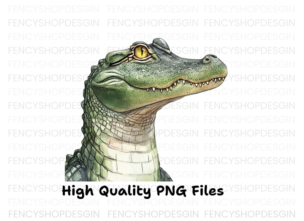 Cute Alligator Clipart Bundle