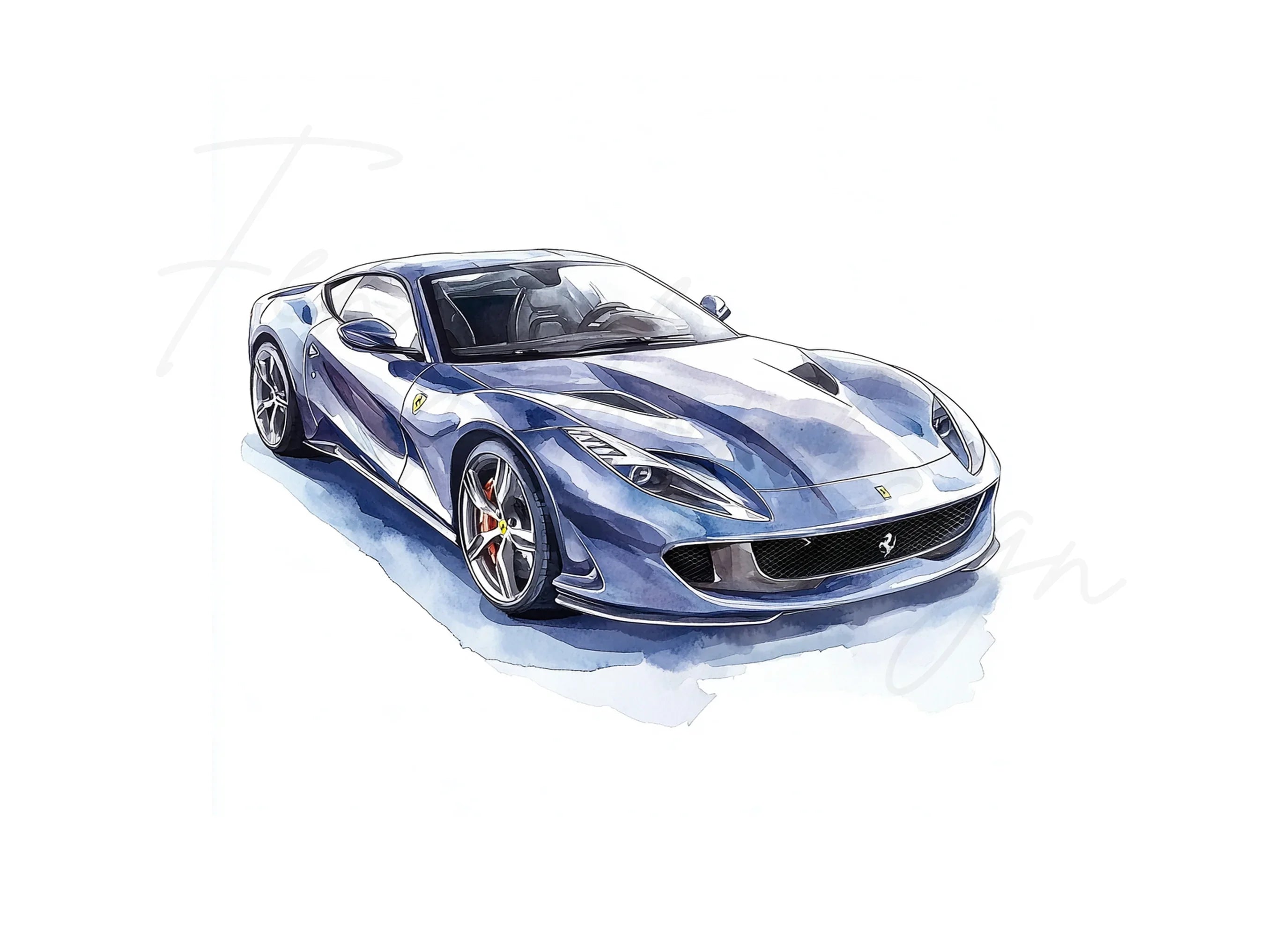 Dynamic Ferrari Car Clipart Bundle