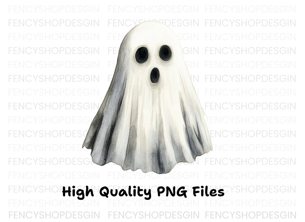 Spooky Ghost Trio Clipart Bundle