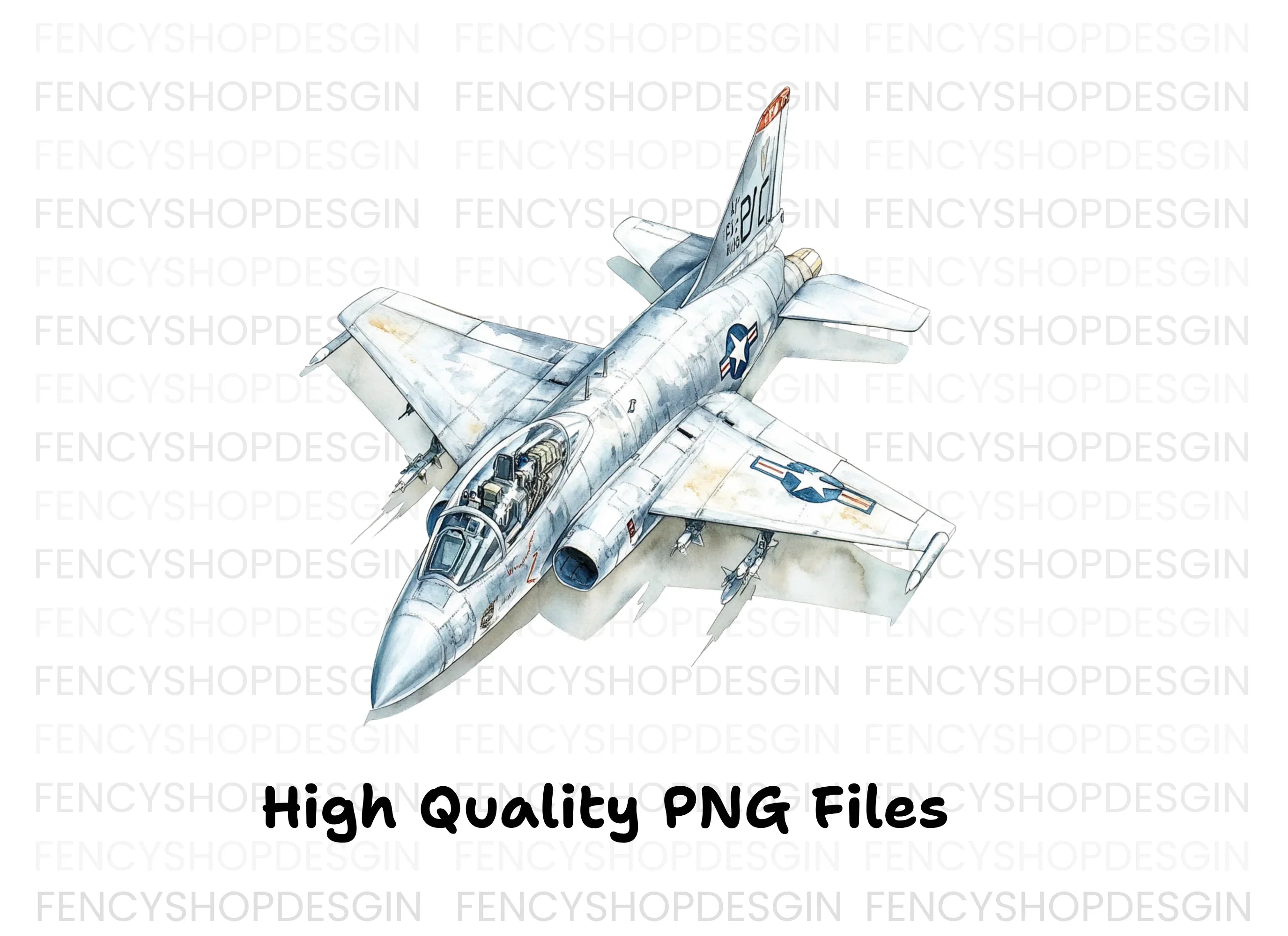 Vintage Jet and Private Plane Clipart Bundle