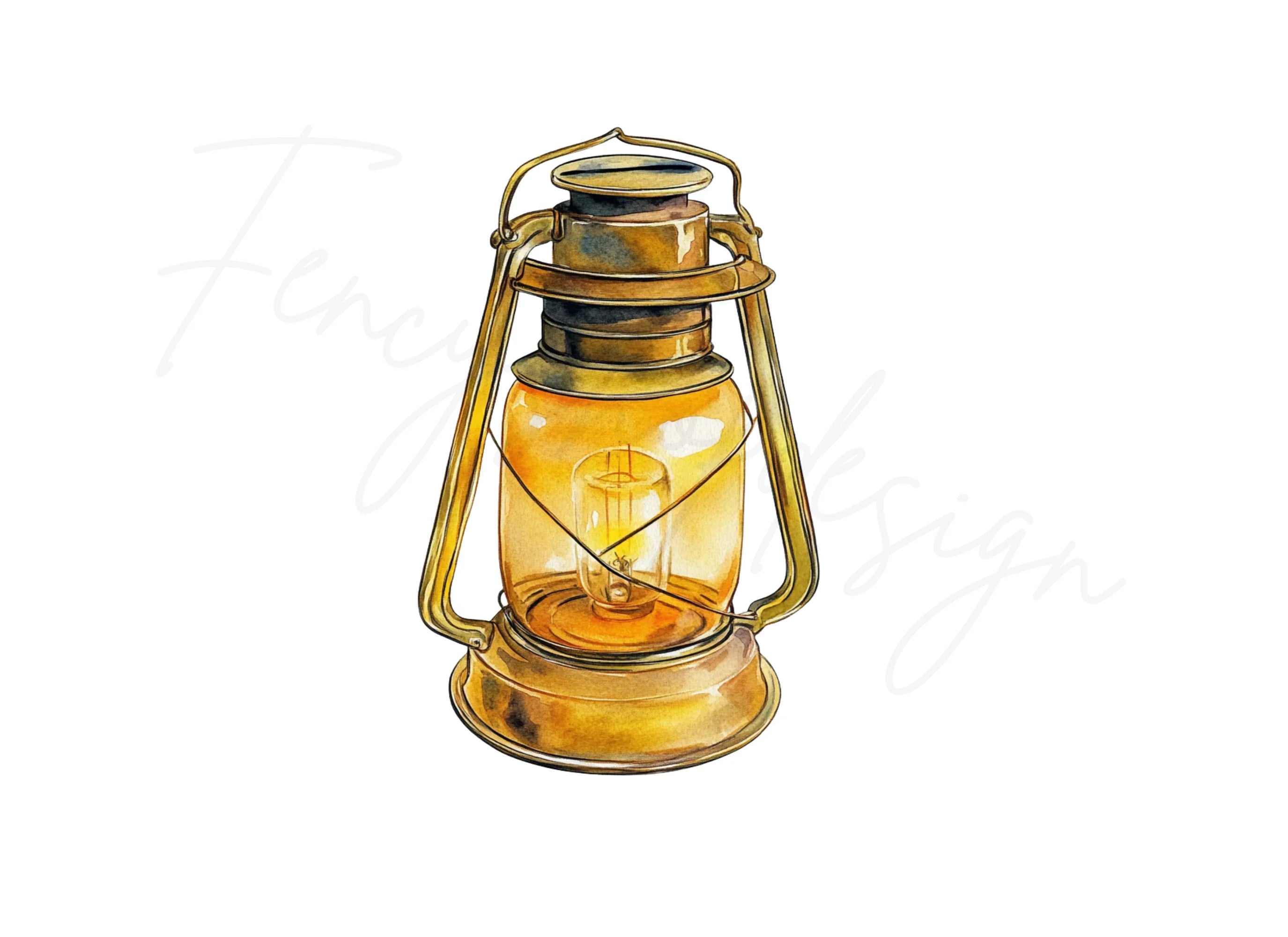 Vintage Lantern Clipart Bundle