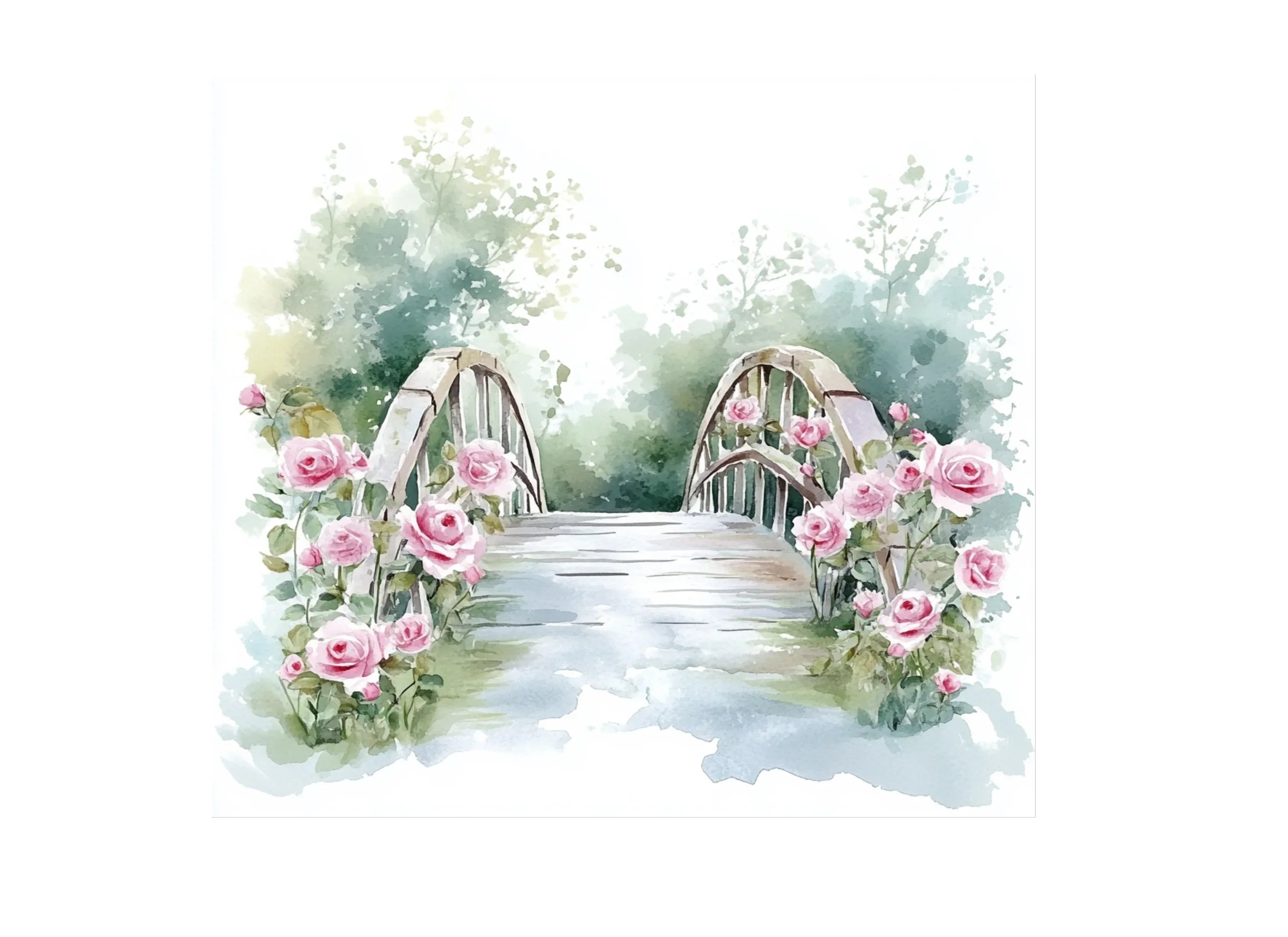 Enchanted Garden Bridge Clipart Bundle