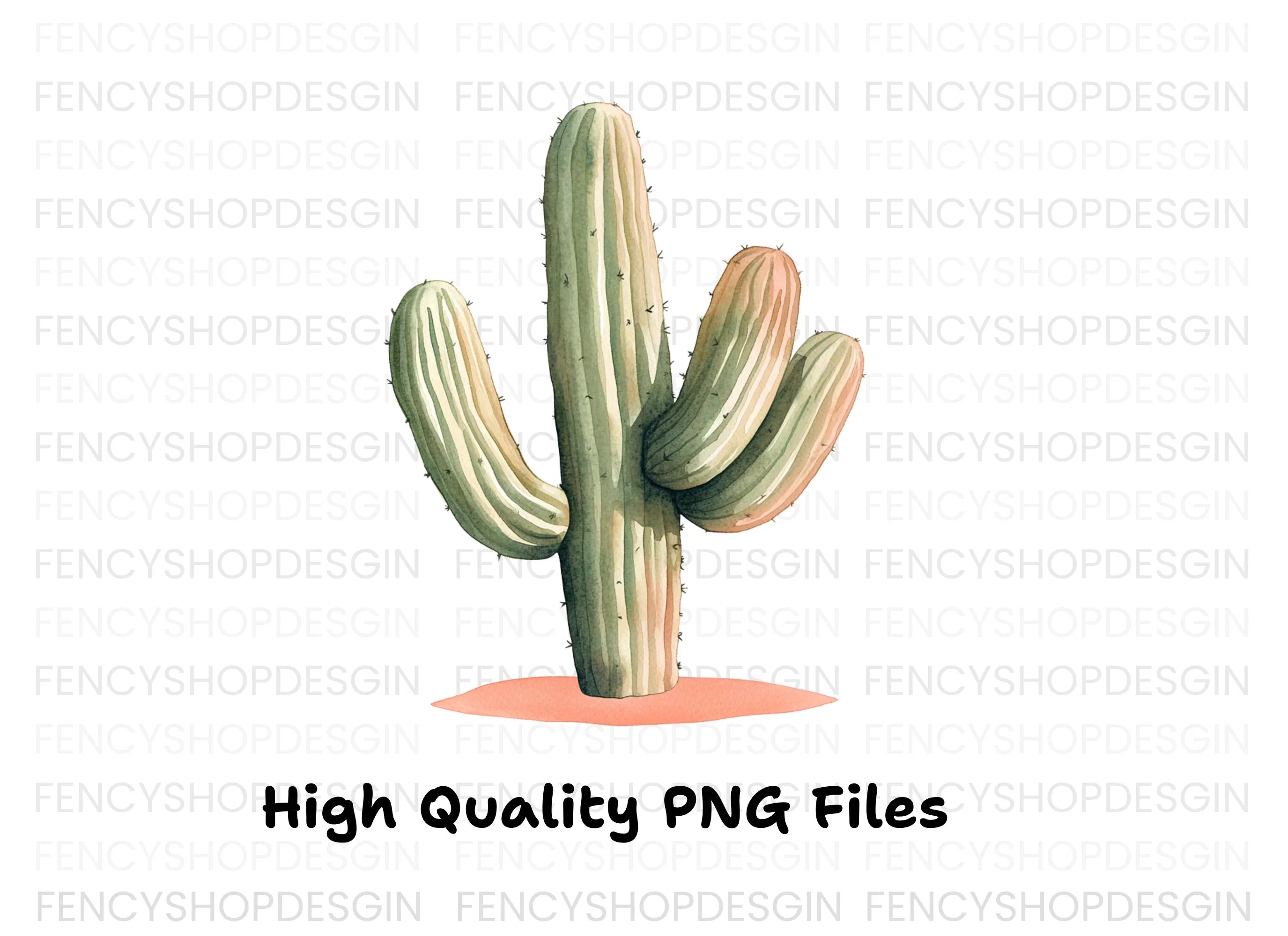 Saguaro Cactus Clipart Bundle
