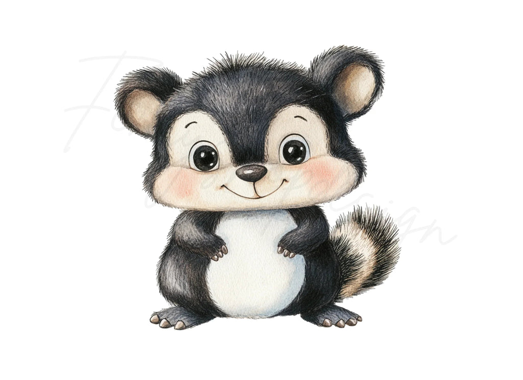 Adorable Skunk Clipart Bundle