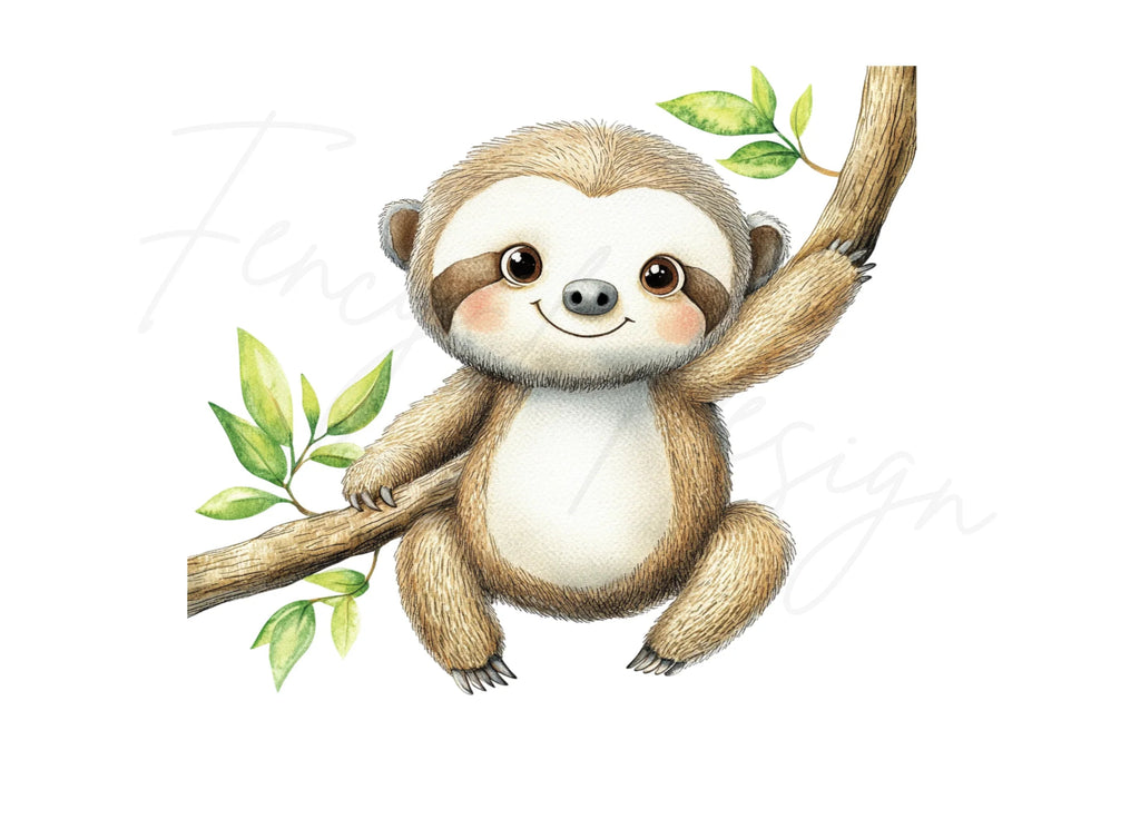 Adorable Sloth Clipart Bundle for Kids
