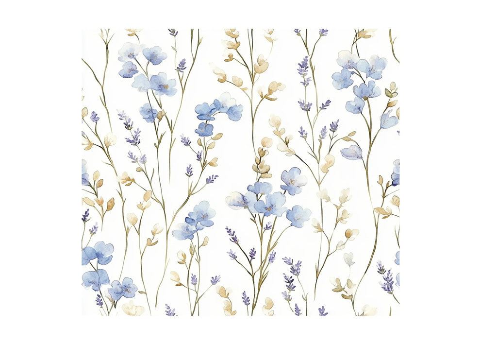 Wildflower Seamless Pattern Clipart Bundle