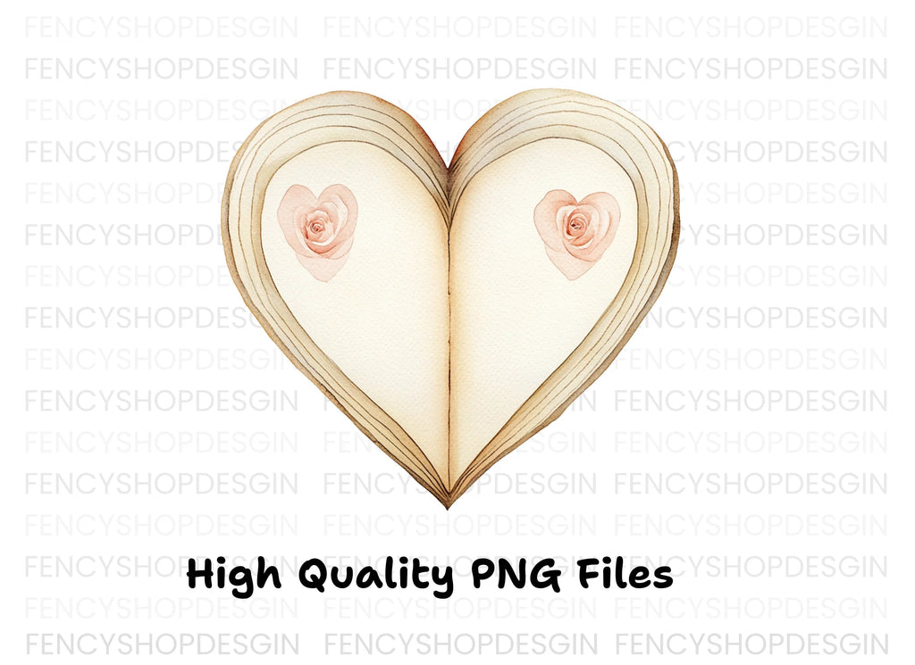 Heart Book Clipart Bundle