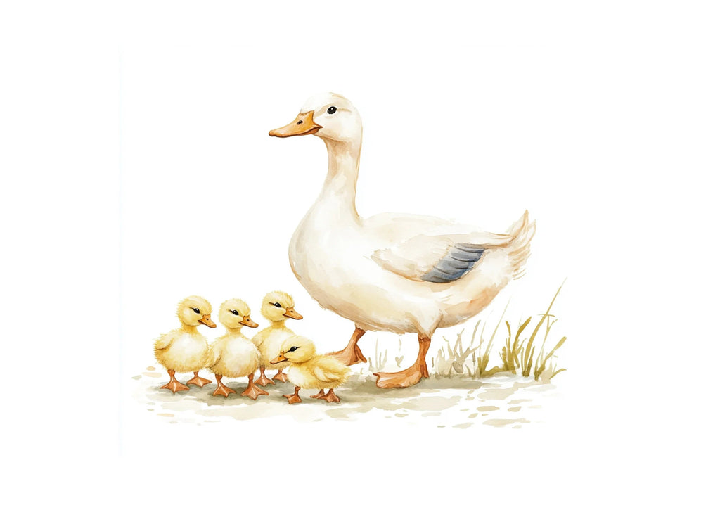 Cute Duck Family Clipart Bundle