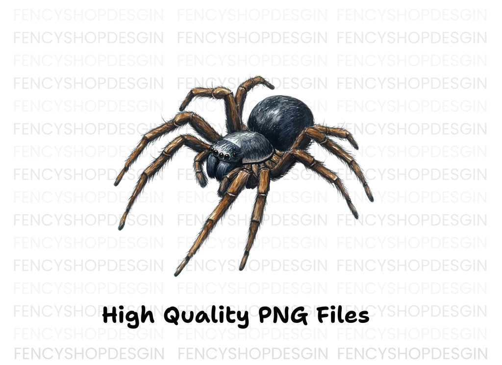 Realistic Spider Clipart Bundle