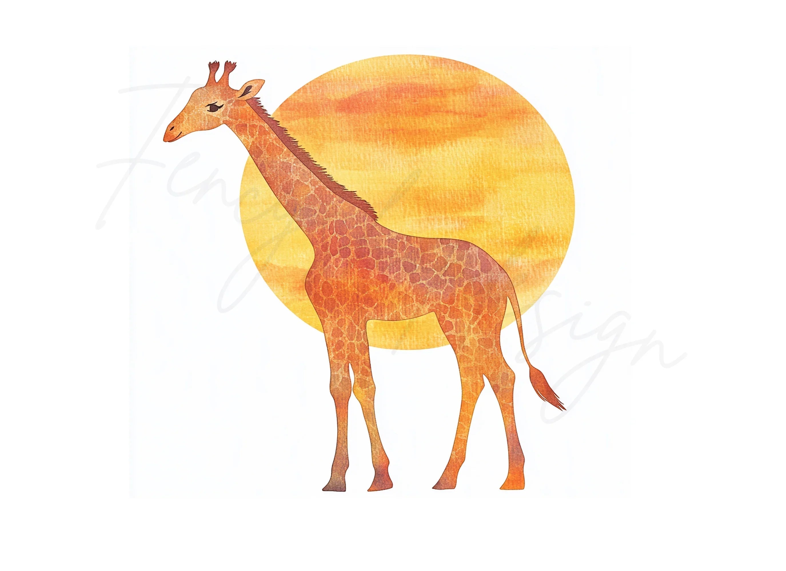 Giraffe Clipart Bundle