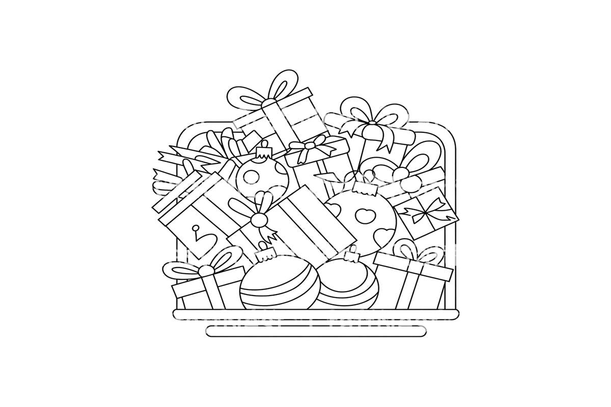 Christmas Gift Delivery Trucks Coloring Books