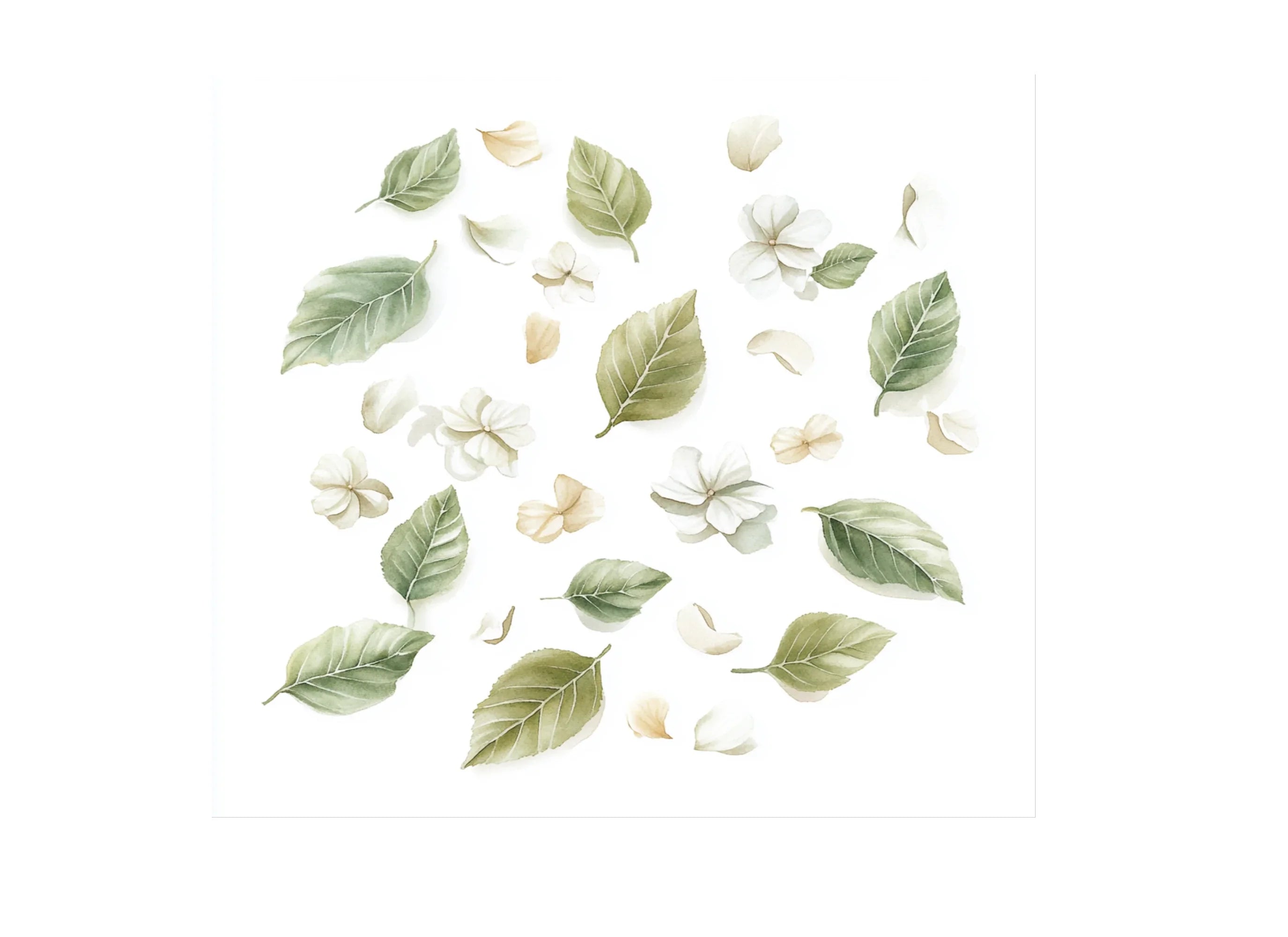 Assorted Leaves and Petals Clipart Bundle