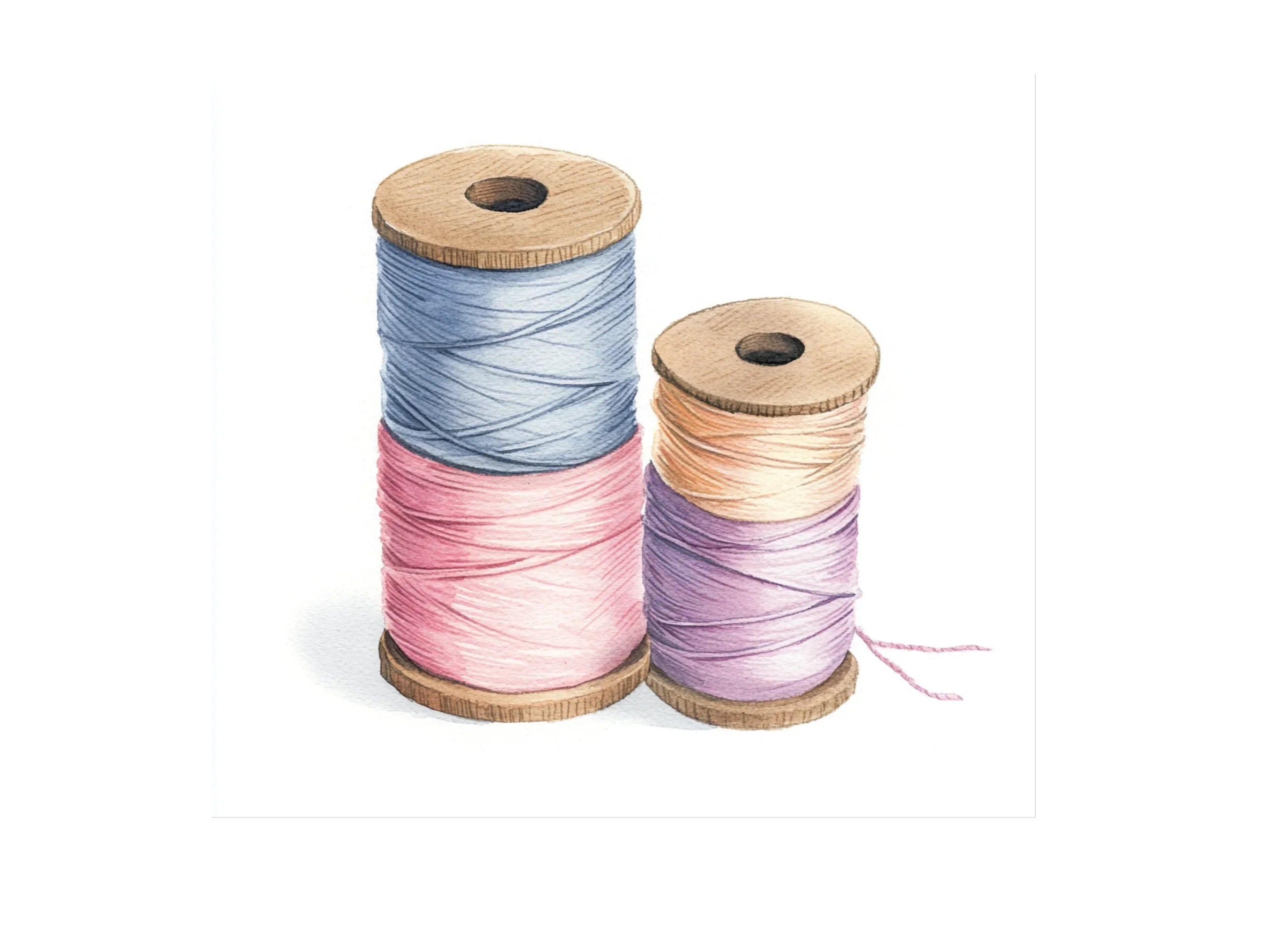 Thread Spools Clipart Bundle