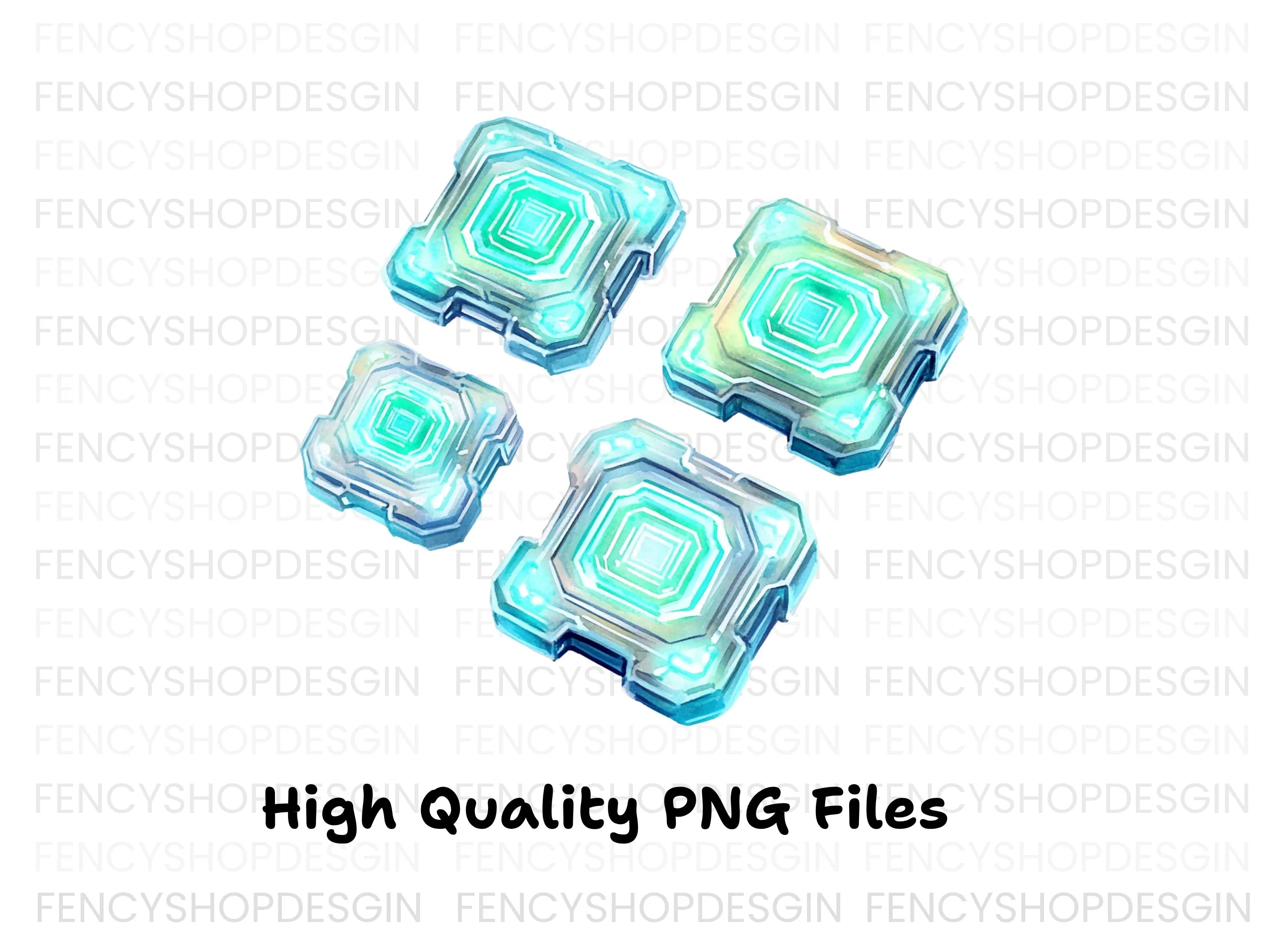 Luminous Tech Core Clipart Bundle