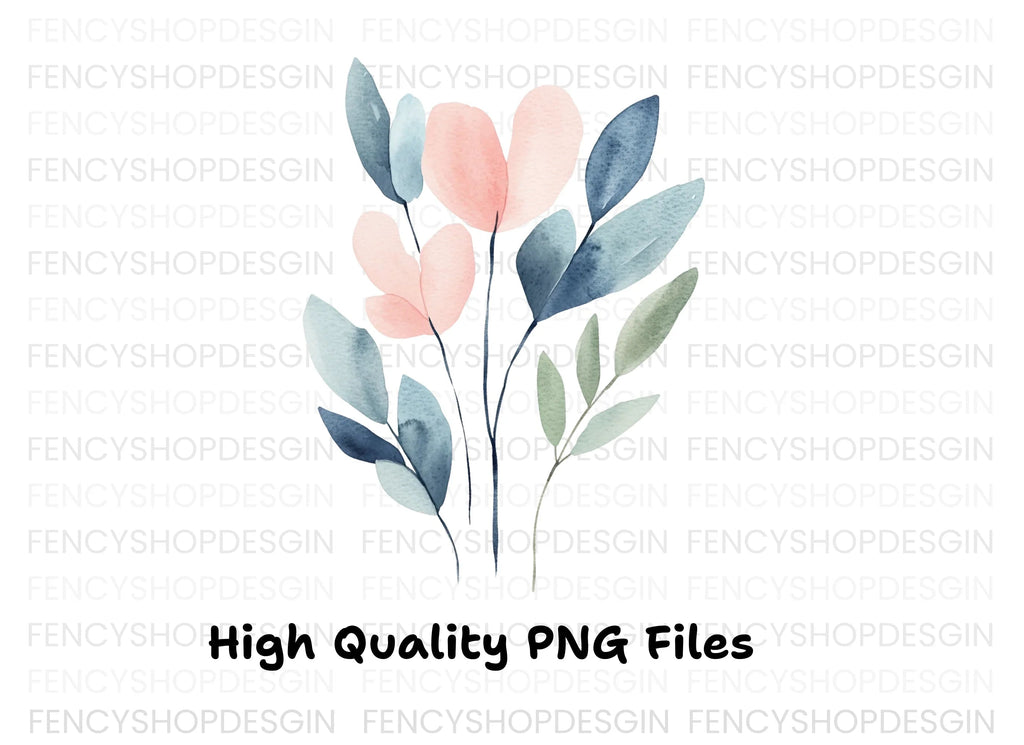 Abstract Floral Clipart Bundle