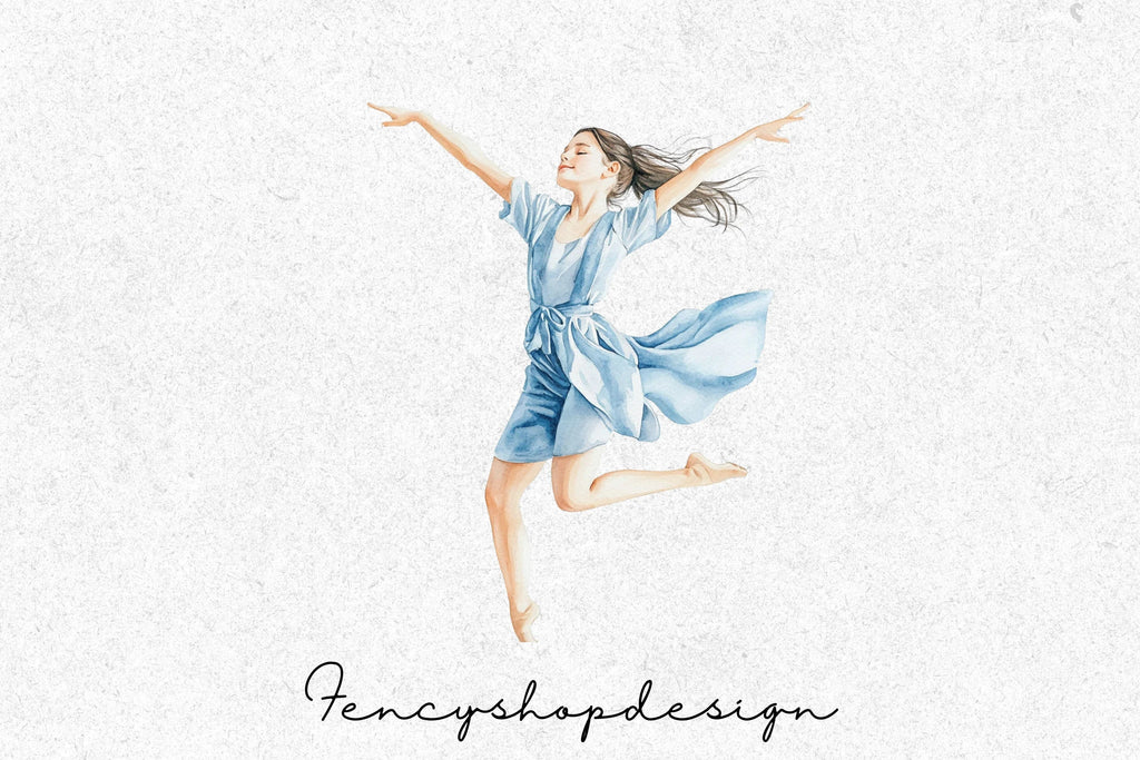 Graceful Dance Illustrations Clipart Bundle