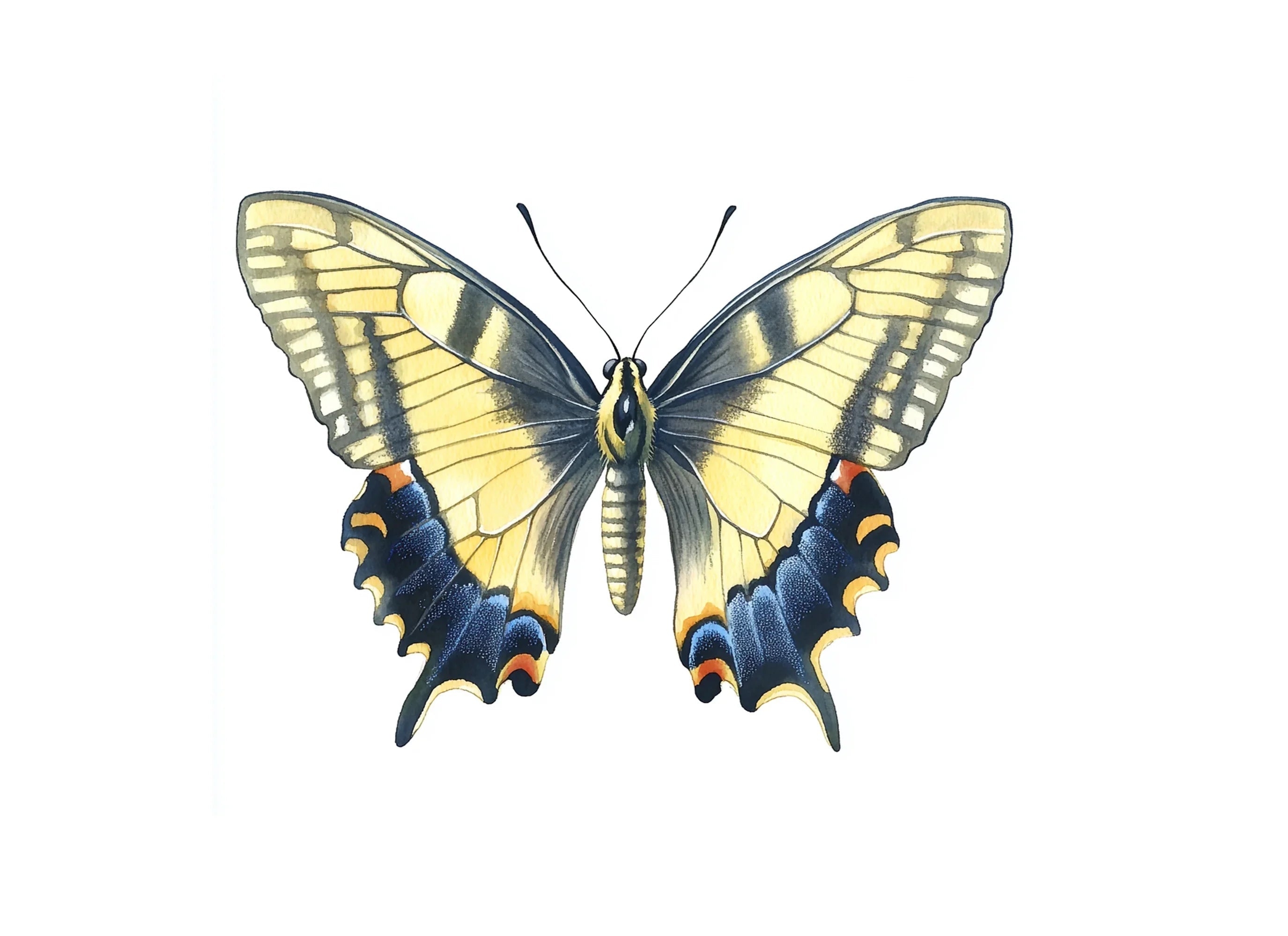 Elegant Swallowtail Butterfly Clipart Bundle