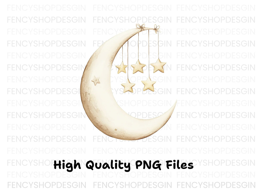 Moon and Stars Clipart Bundle
