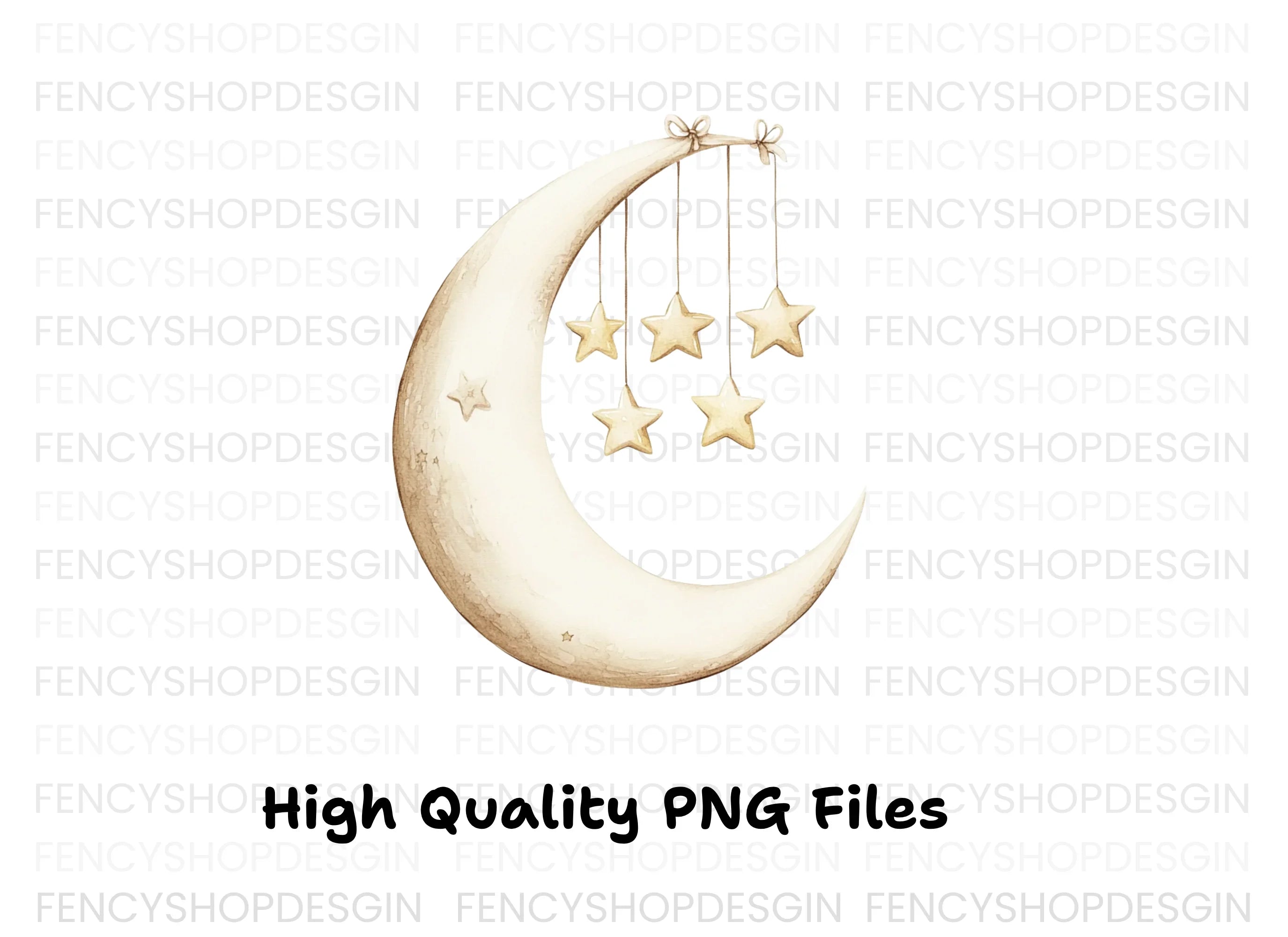 Moon and Stars Clipart Bundle