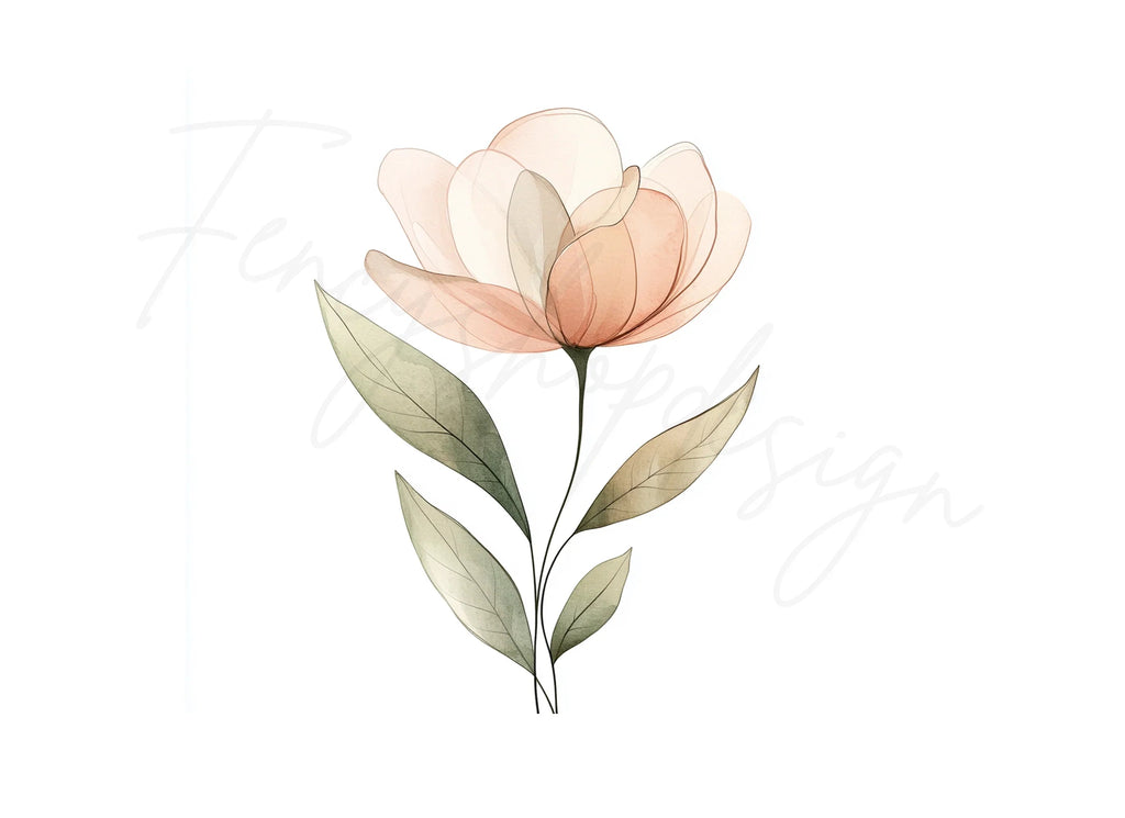 Sheer Botanical Clipart Bundle