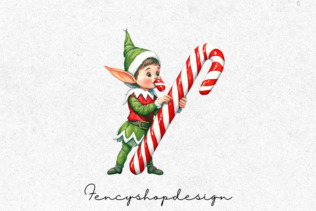 Whimsical Hearts Elves Butterflies Clipart Bundle