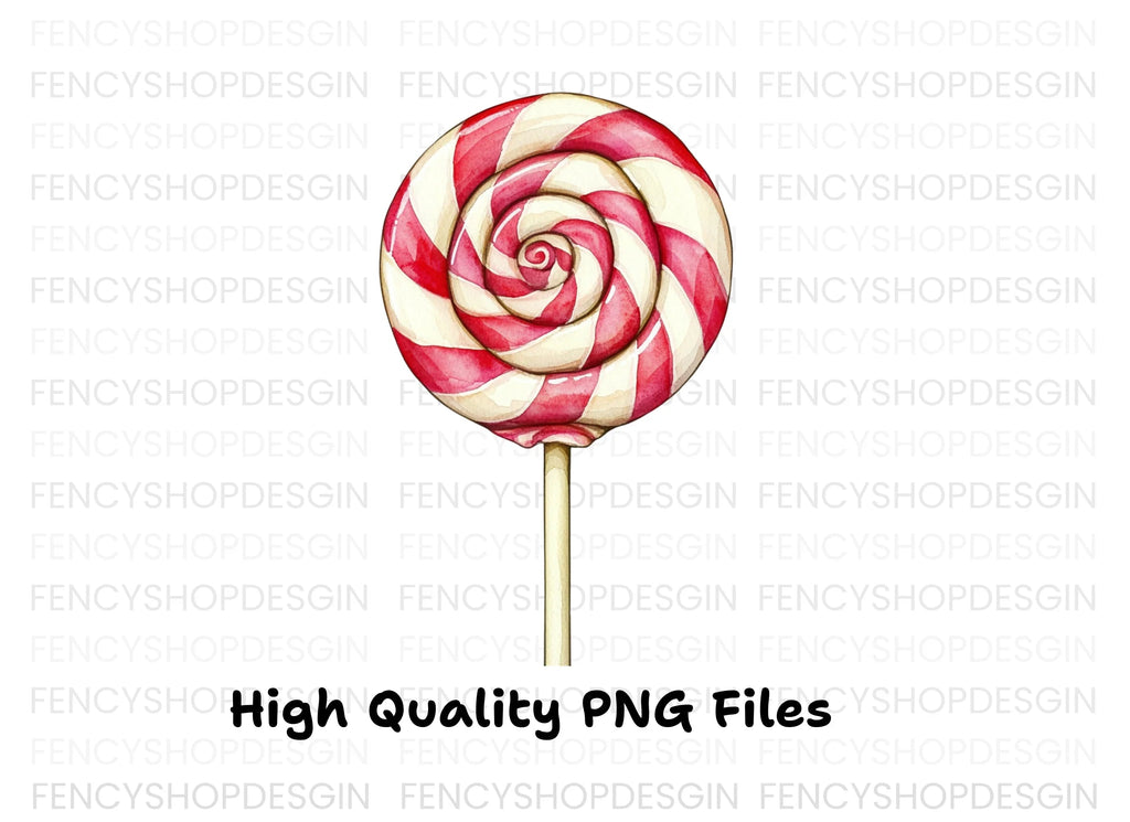 Sweet Swirl Lollipop Clipart Bundle