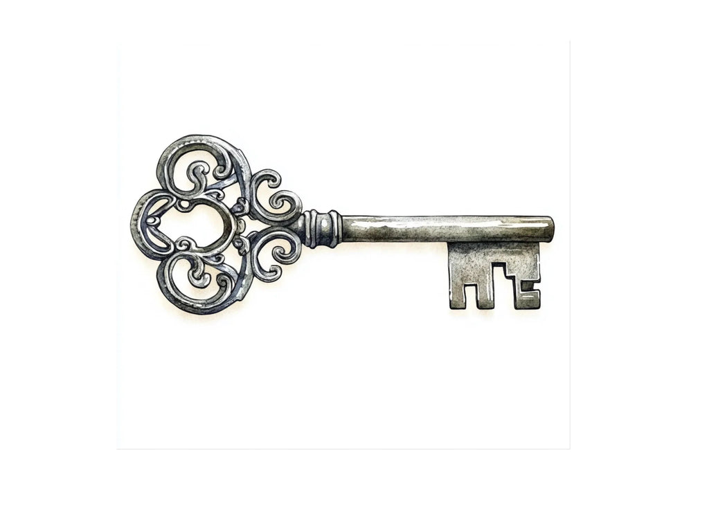 Ornate Antique Keys Clipart Bundle