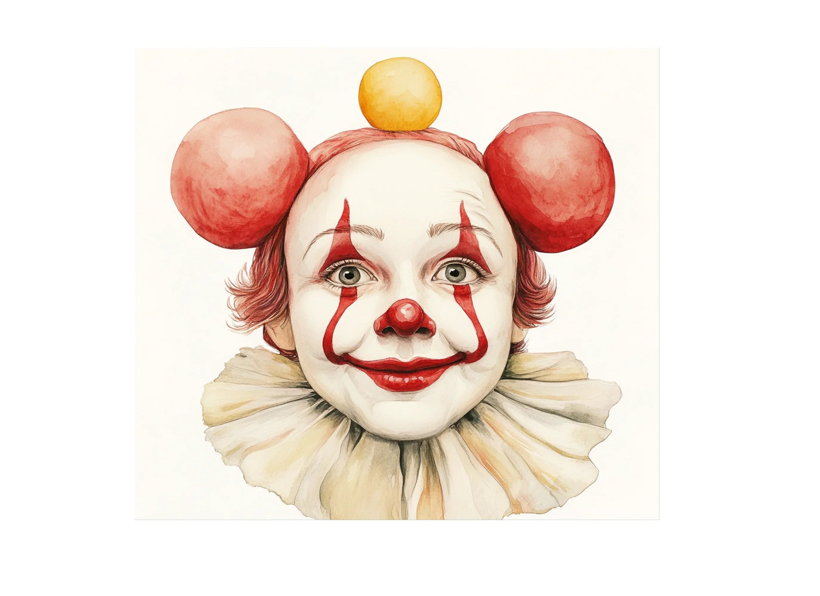 Cute Clown Faces and Body Clipart Bundle