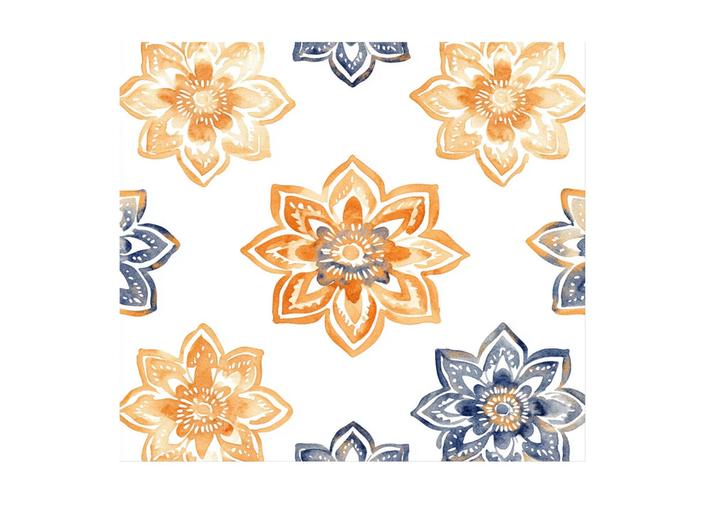Boho Mandala Floral Patterns Clipart Bundle