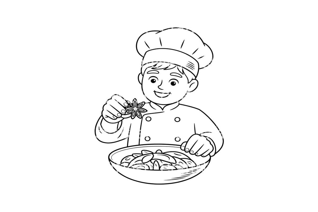 Christmas ChefFun Coloring Books